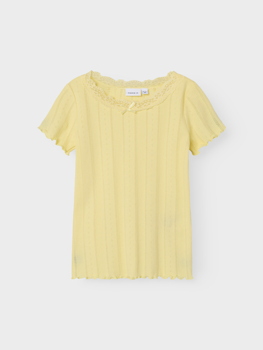 NMFFREDA T-Shirts & Tops - Pastel Yellow