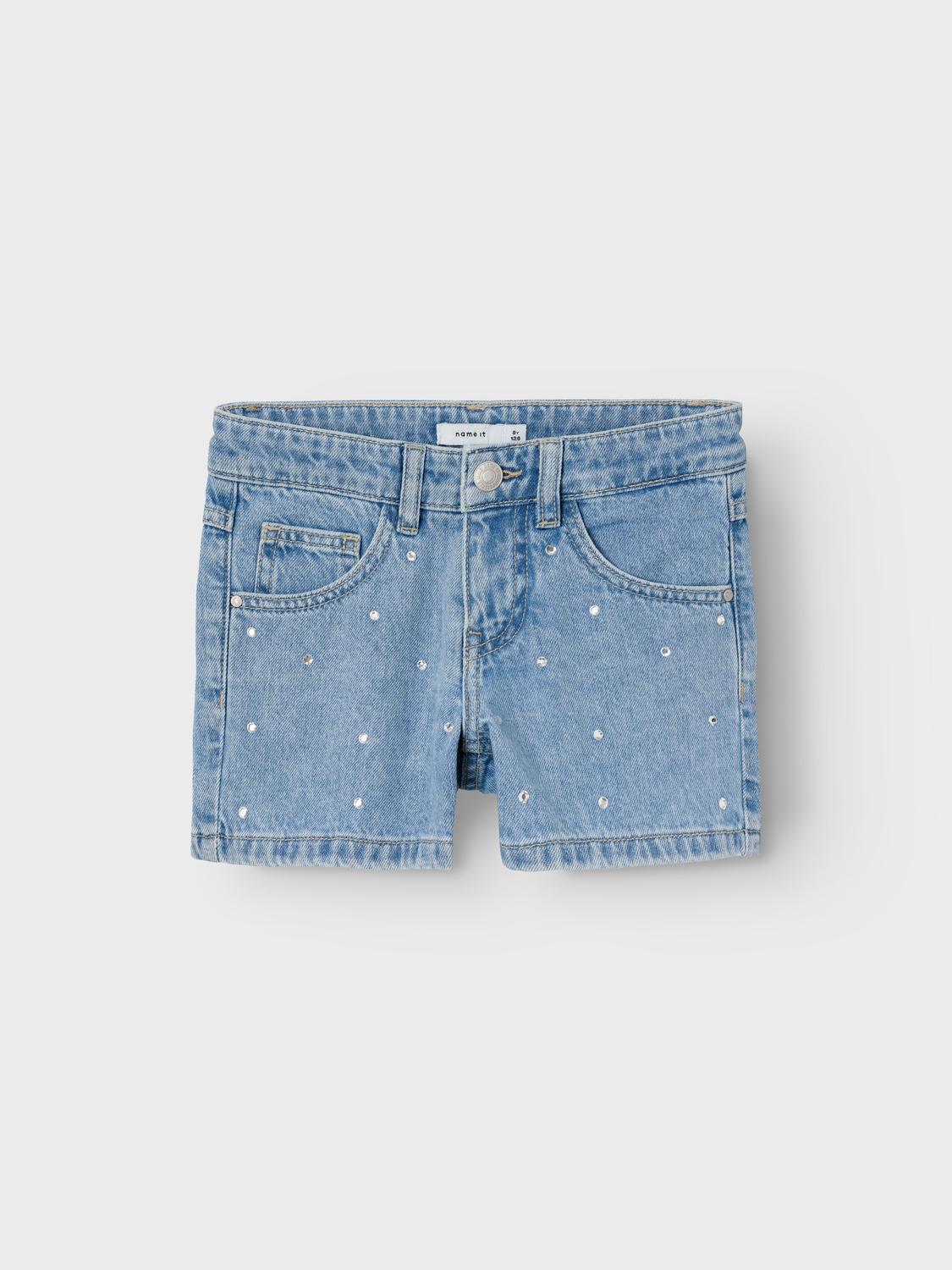 NKFROSE Shorts - Light Blue Denim