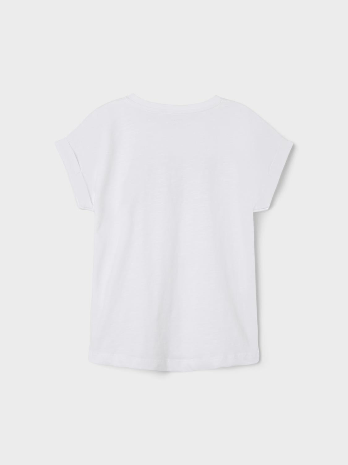 NKFFAMMA T-Shirts & Tops - Bright White